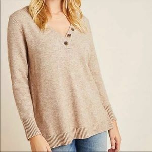 Anthropologie Serena Wool blend v-neck